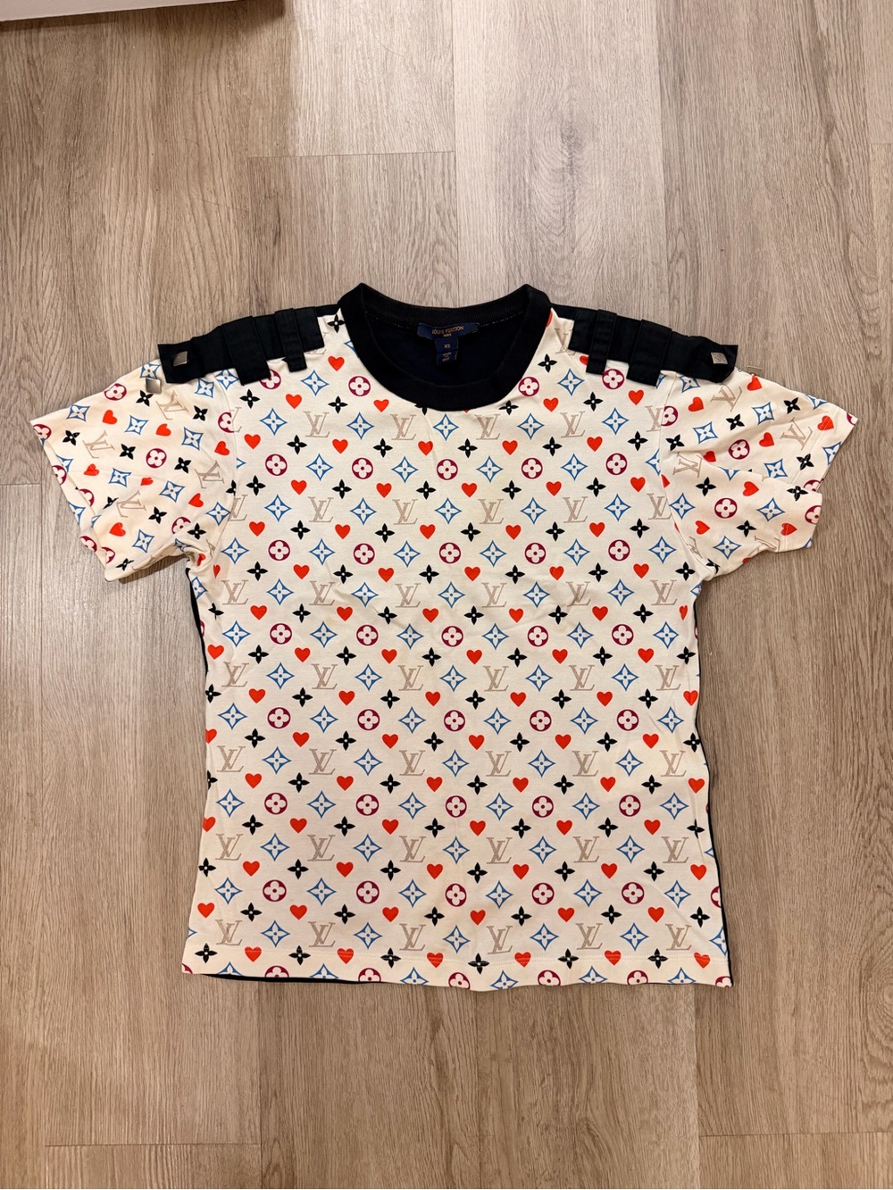 Louis Vuitton Game On Cream Monogram Short Sleeve Tee
